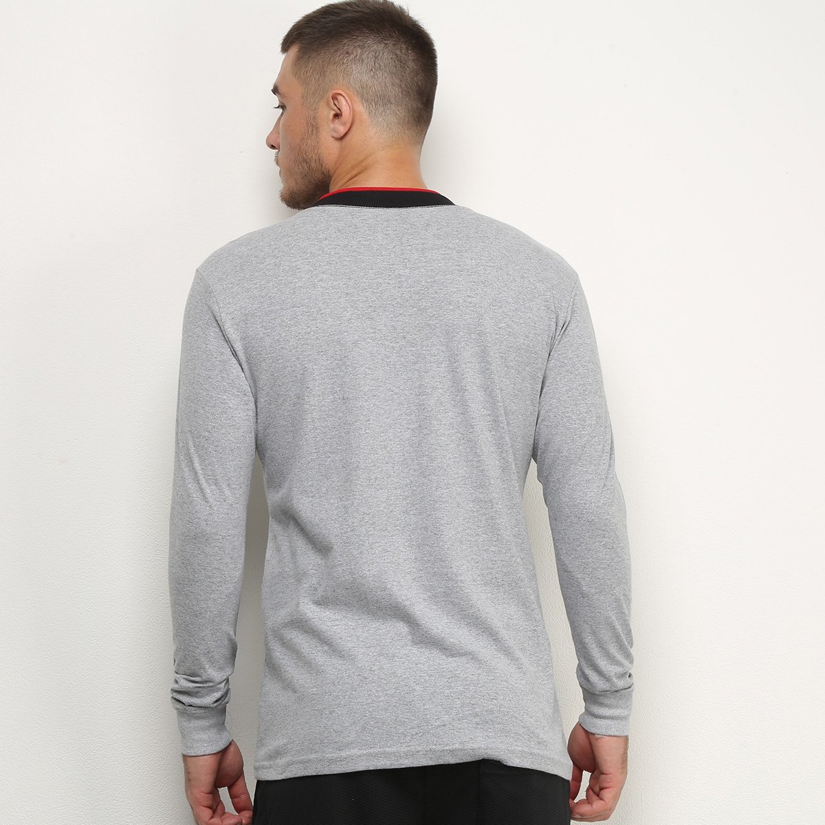 camiseta manga longa masculina ecko