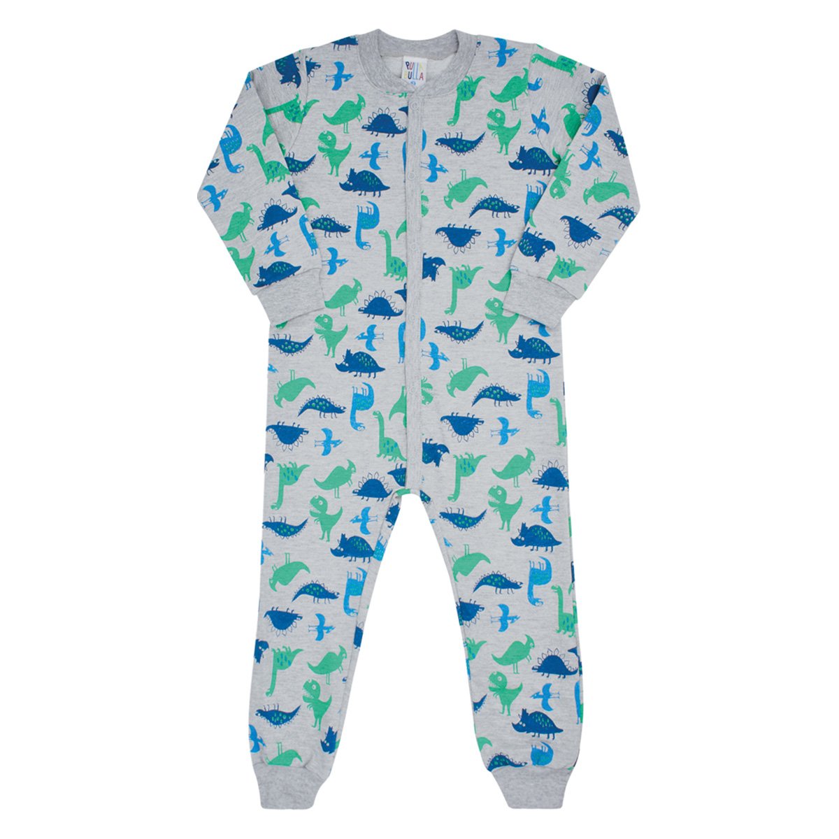 Pijama Bebê Macacão Pulla Bulla Dino Masculino