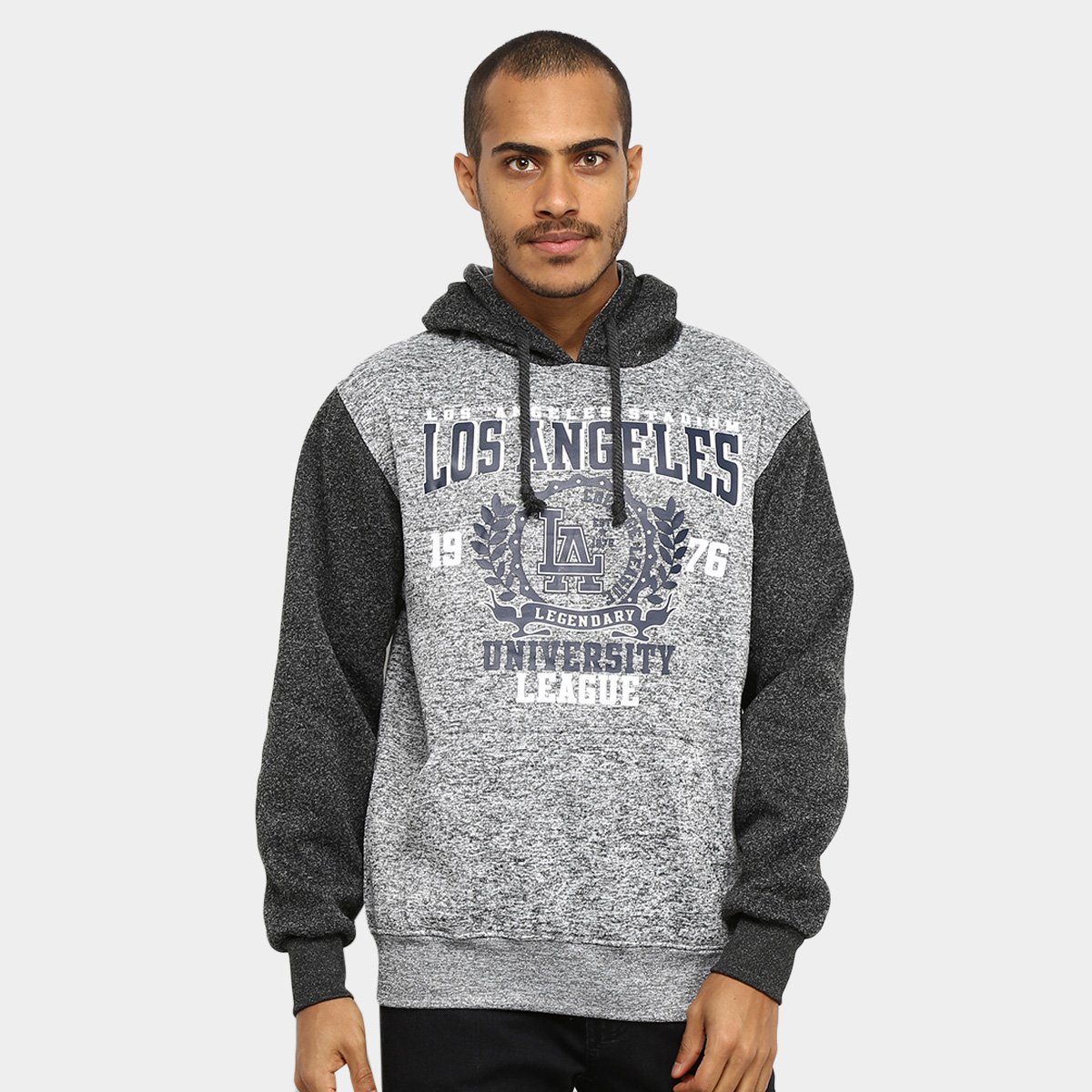 Moletom Broken Rules Estampado Capuz Masculino