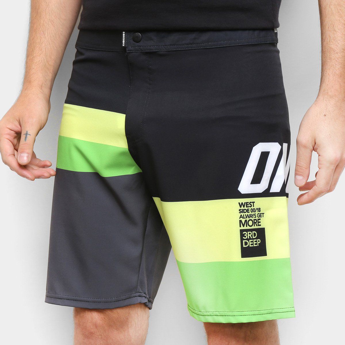 Bermuda Onbongo Sublimada Tiras Color Masculina