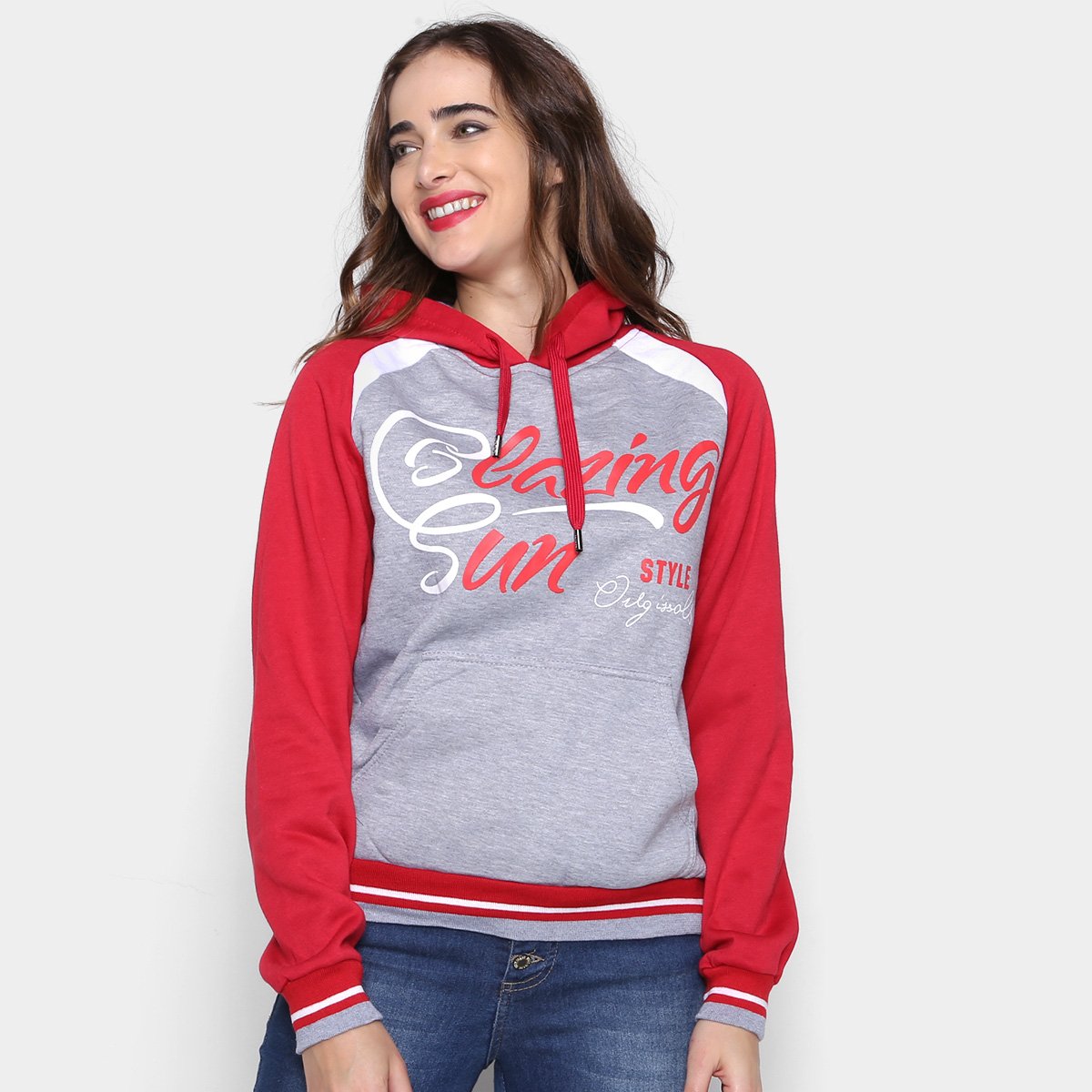 Moletom Sea Surf Cazing Sun Com Capuz Feminino