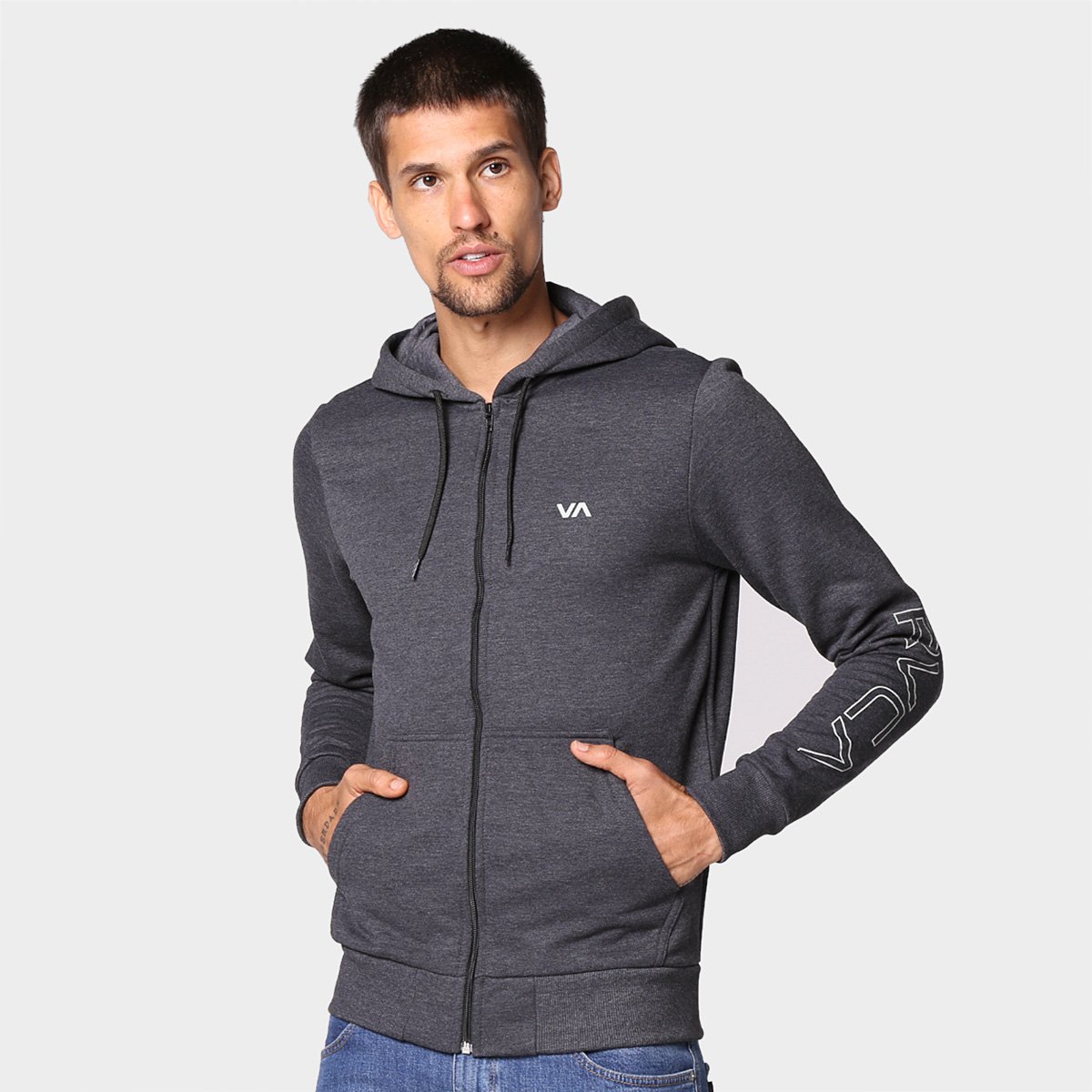 Jaqueta Moletom RVCA Outline Masculina