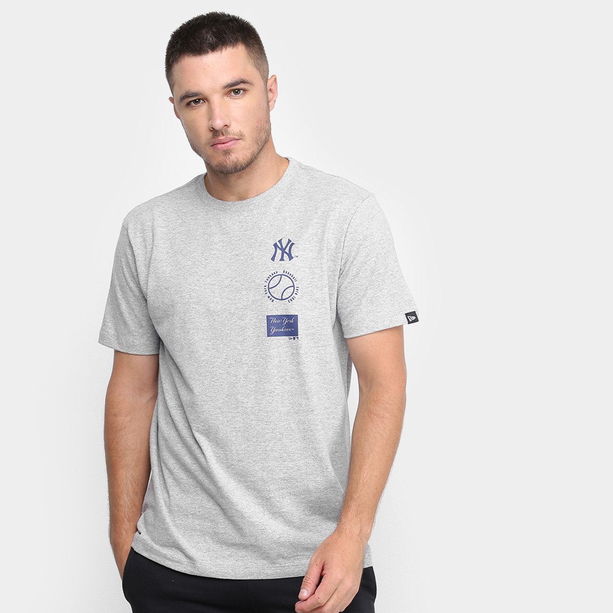 Camiseta New Era MLB New York Yankees Essentials Baseball Masculina