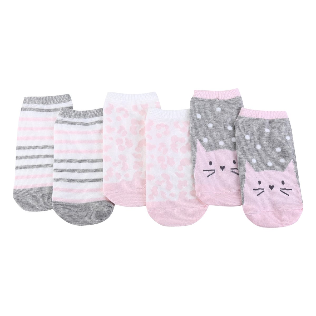 Meia Bebê GAP Cano Baixo Cats c/ 3 pares
