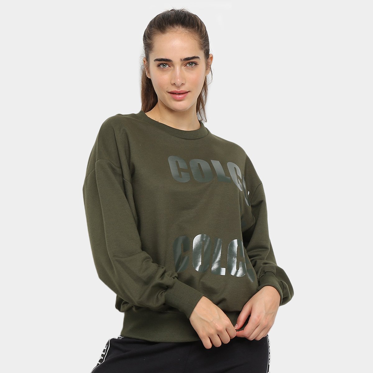 Moletom Colcci Fitness Estampado Feminino