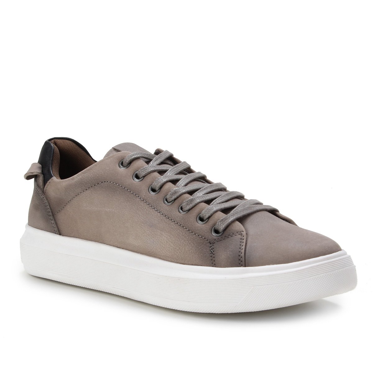 Sapatênis Couro Shoestock Stoned Basic Masculino