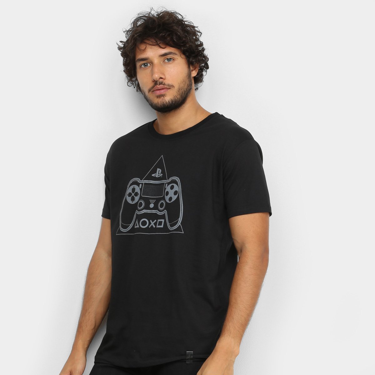 Camiseta PlayStation Brand Controle PS4 Masculina