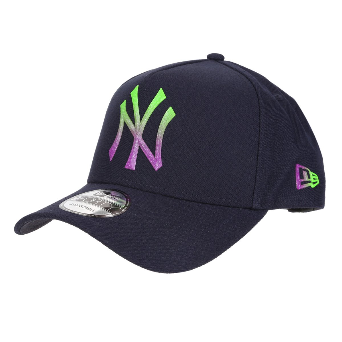 Boné New Era MLB New York Yankees Aba Curva Snapback A-Frame Rave Space Gradiente 9Forty
