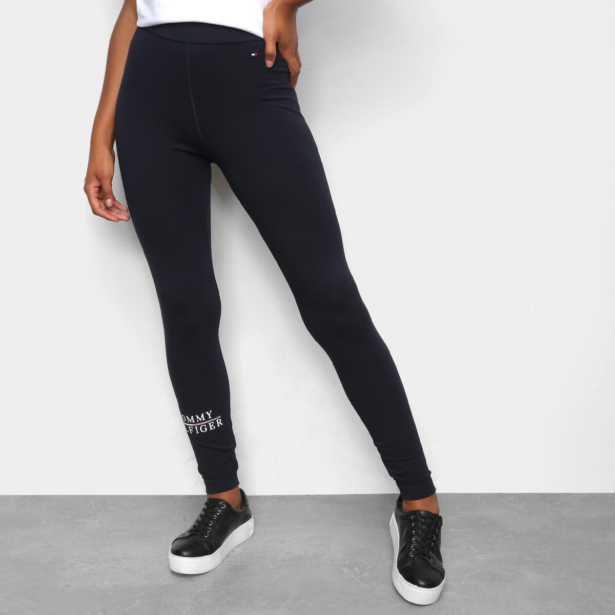 Calça Legging Tommy Hilfiger Logo Feminina