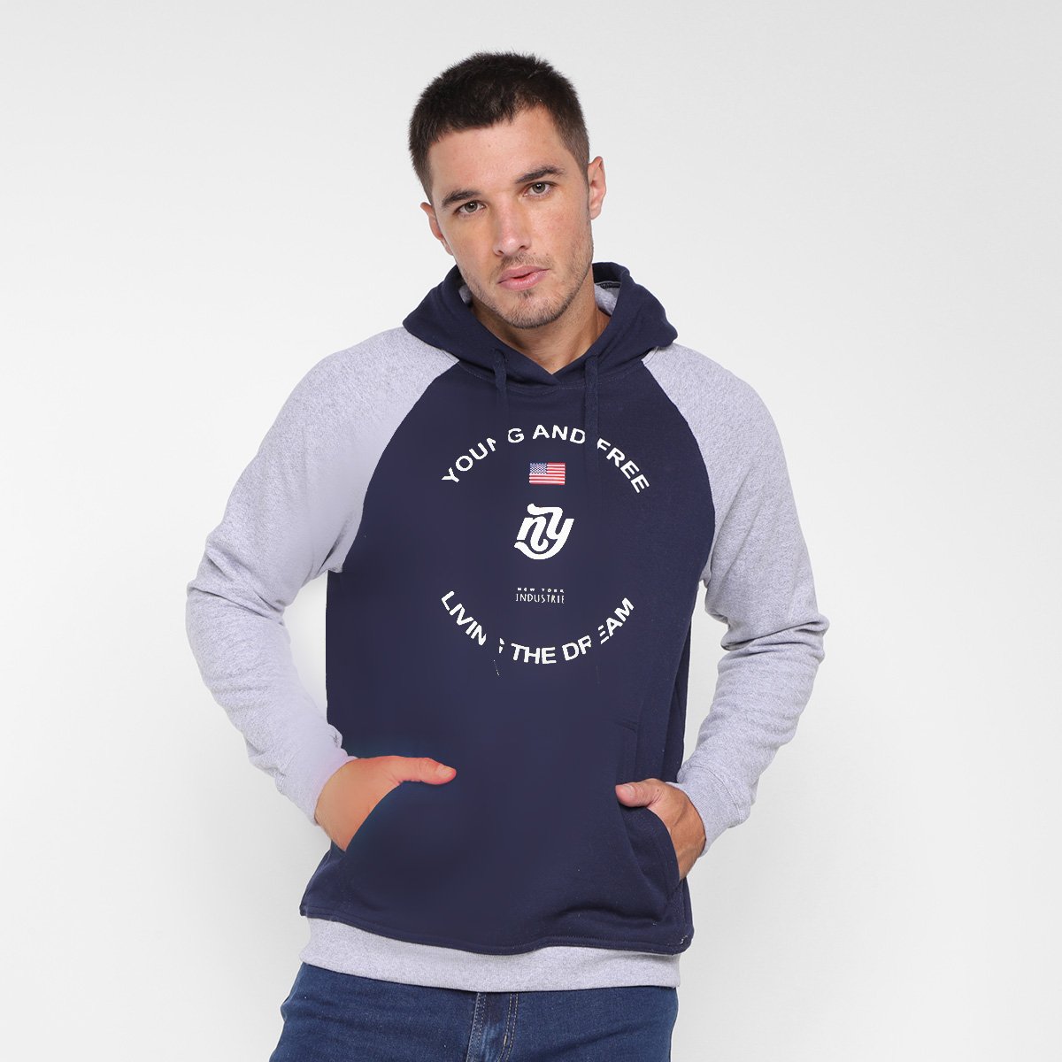 Moletom Industrie Young And Free Capuz Masculino