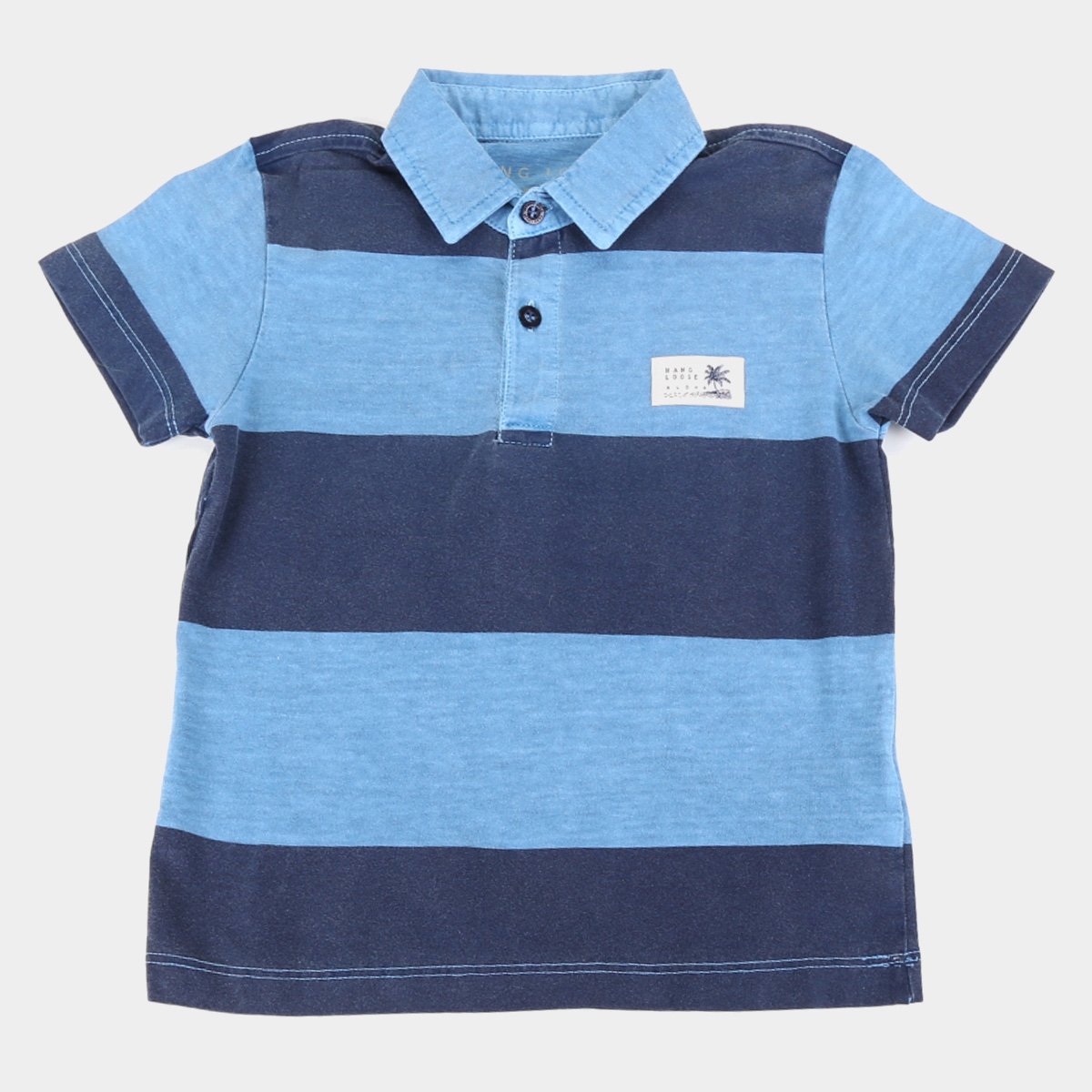 Camisa Polo Juvenil Hang Loose Listrada Masculina