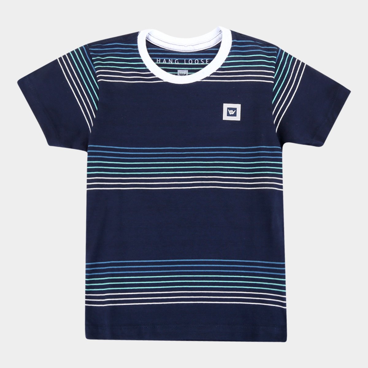 Camiseta Infantil Hang Loose Listrada Masculina