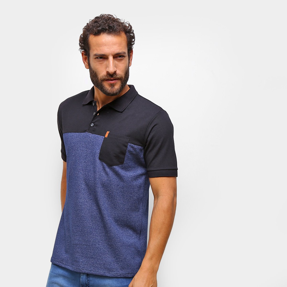 Camisa Polo HD C/ Bolso Masculina