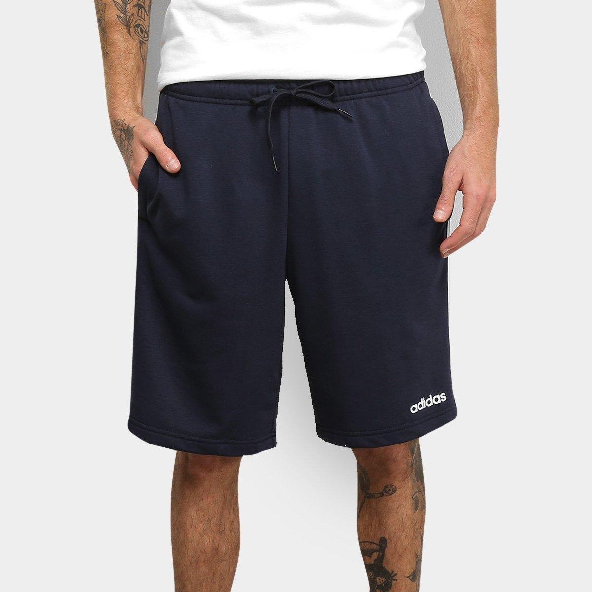 Bermuda Adidas Essentials 3 Stripes French Terry Masculina