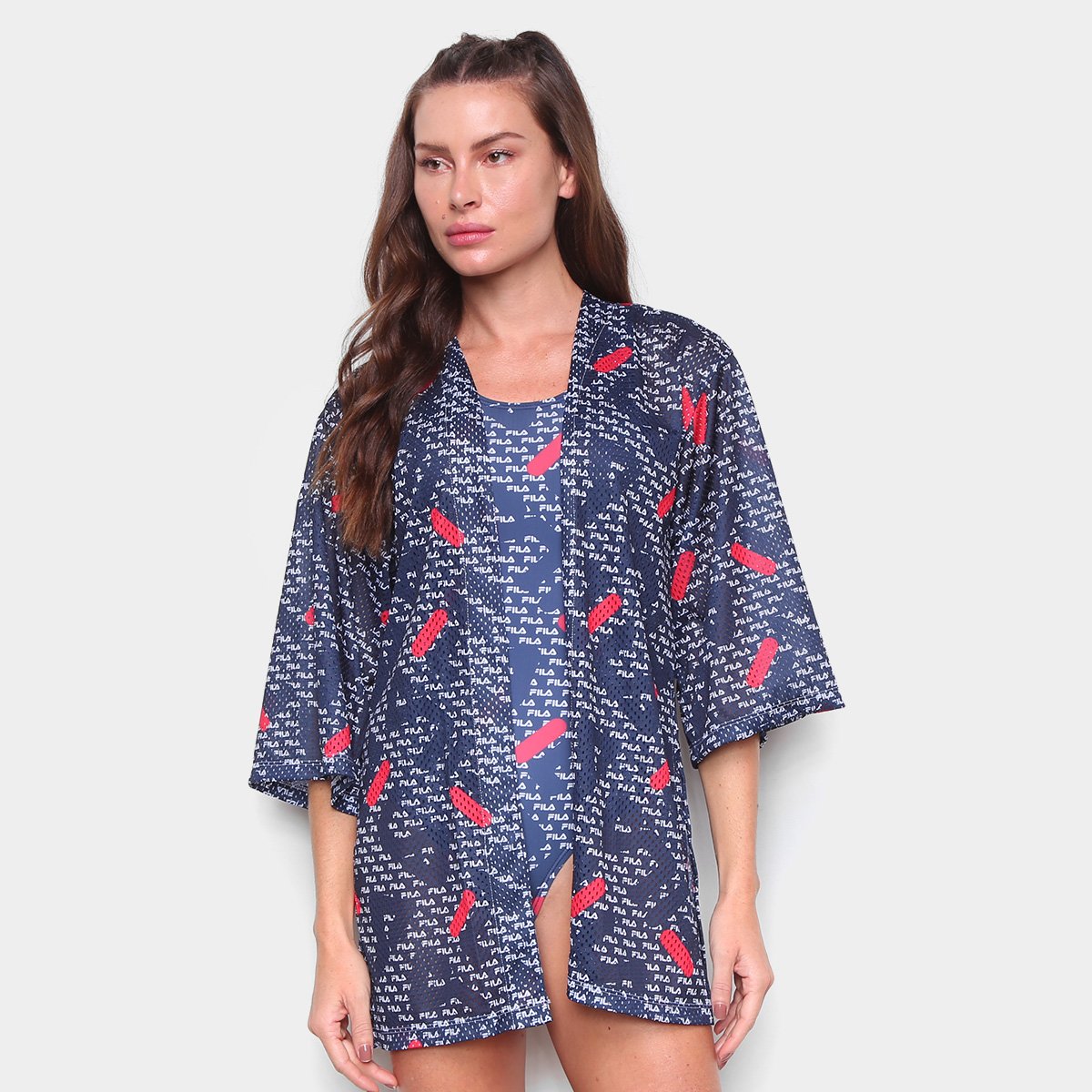 Blusa Fila Kimono Swim Feminina