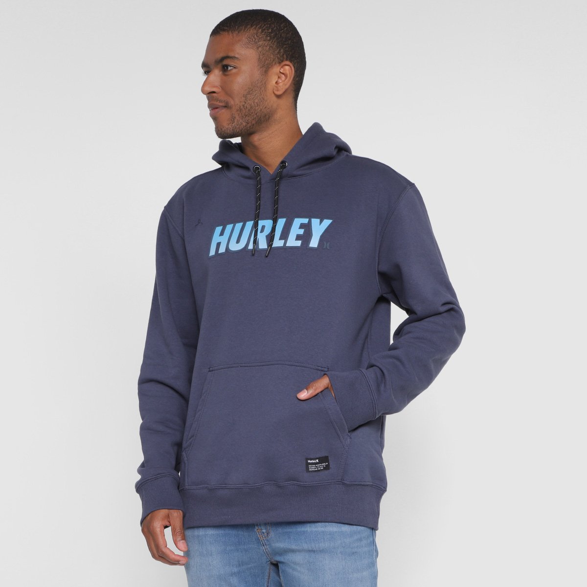 Blusa Moletom Hurley Fastlane Com Capuz Masculina