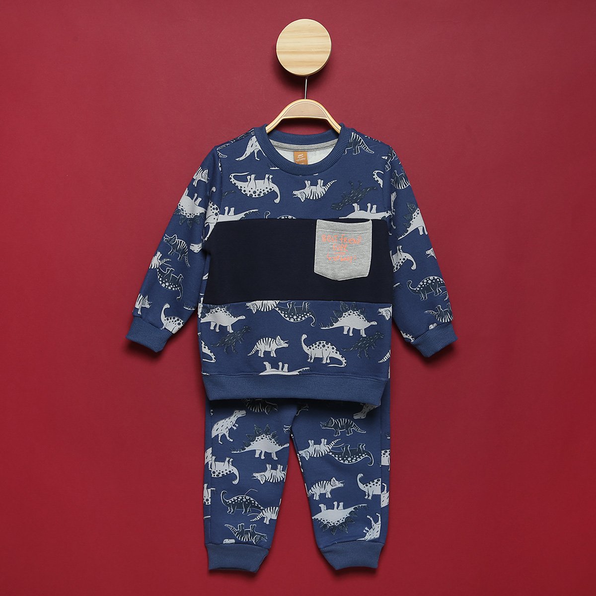 Conjunto Moletom Infantil Up Baby Estampado Longo
