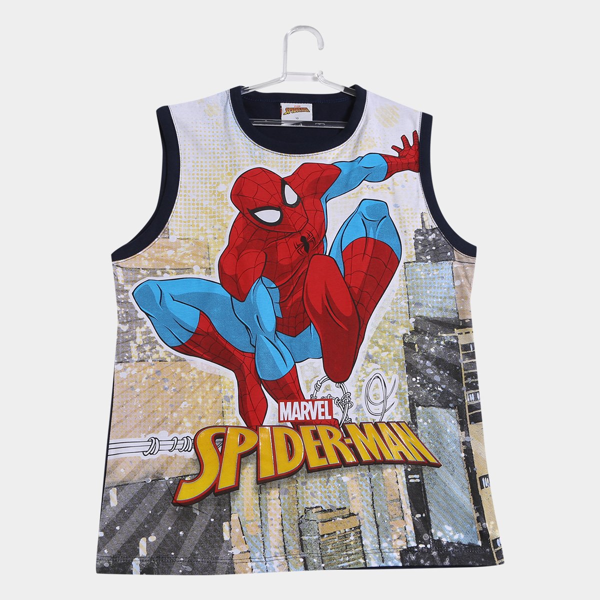 Regata Infantil Fakini Estampa Homem Aranha Masculina