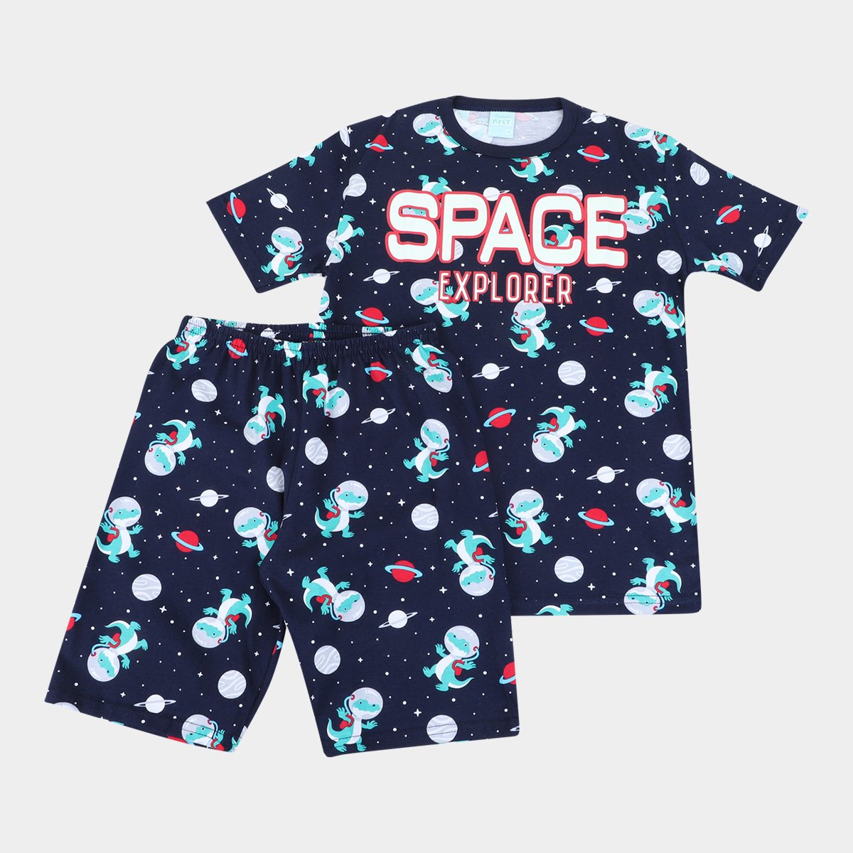 Pijama Curto Infantil Kyly Space Explorer Masculino