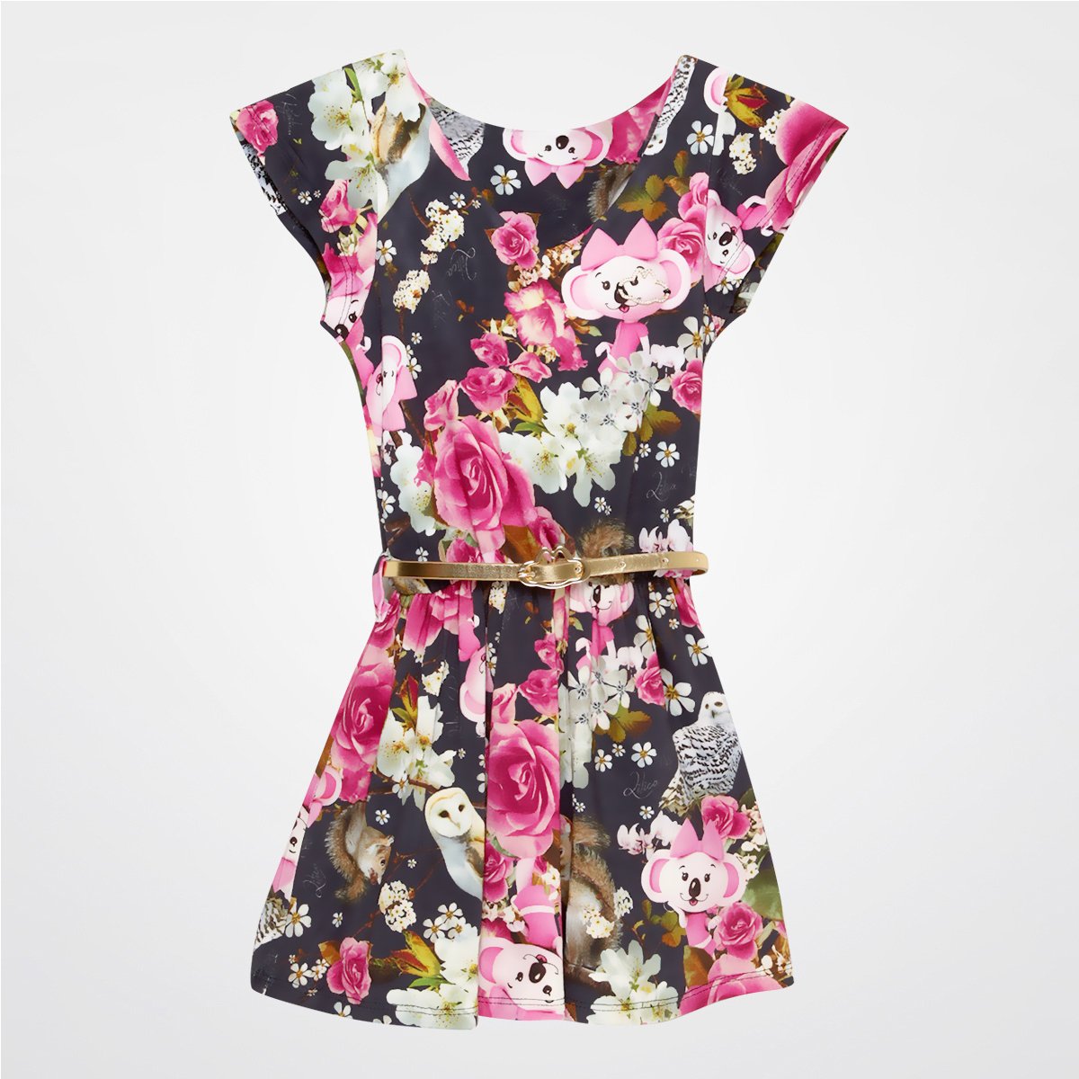 Vestido Lilica Ripilica Cinto Estampado