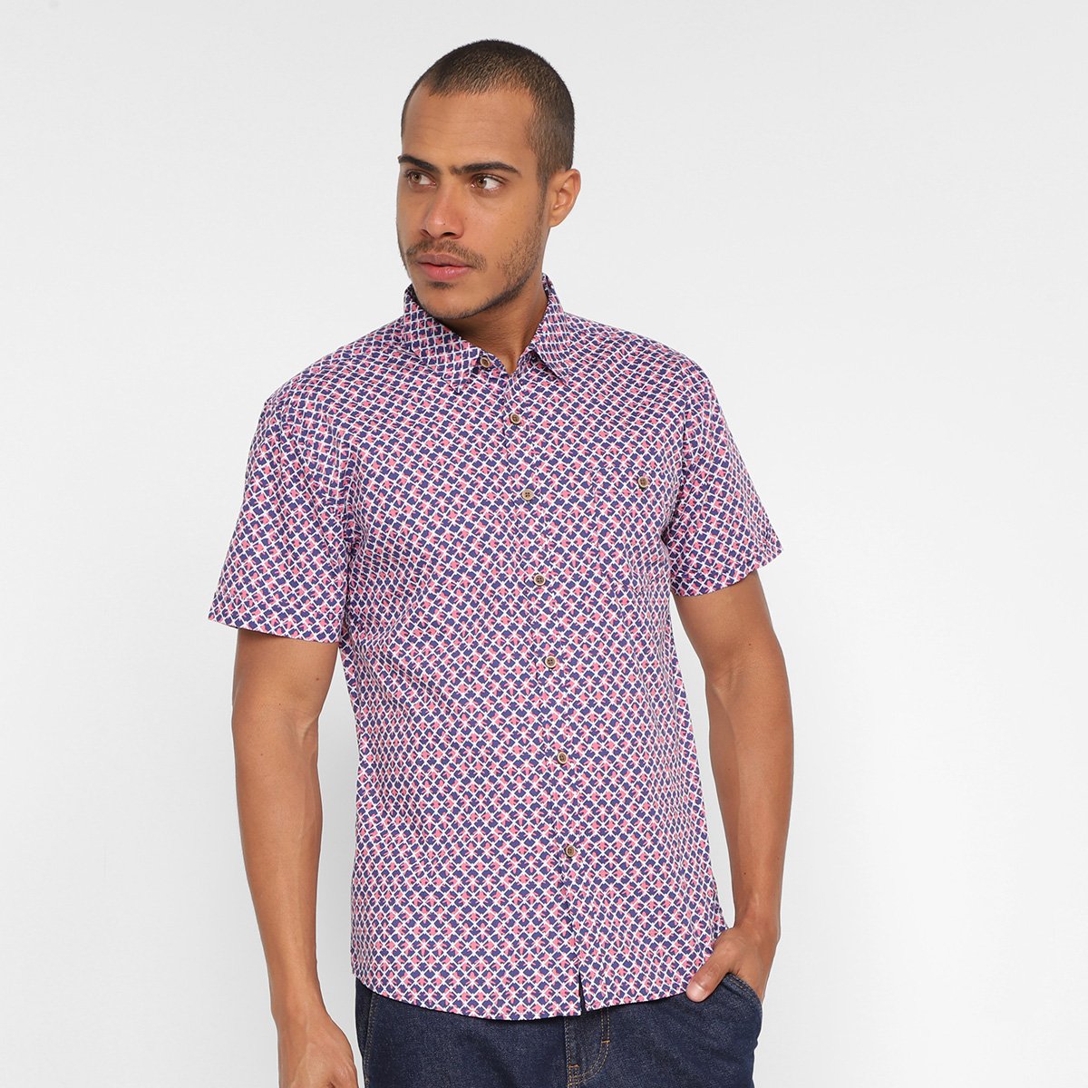 Camisa Pacific Blue Estampada Masculina