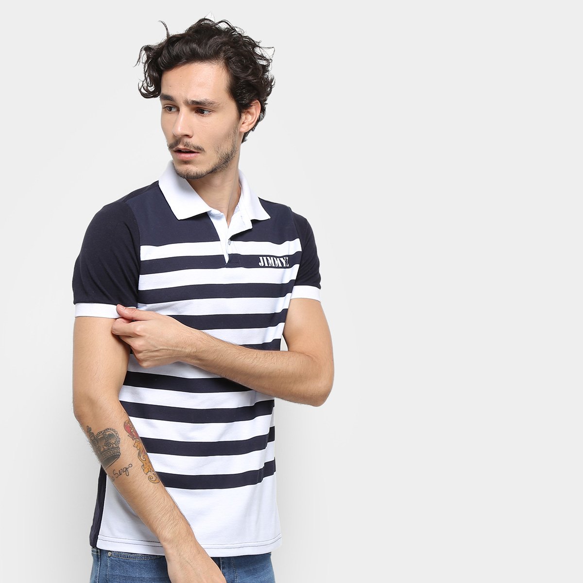 Camisa Polo Jimmy'z Listrada Masculina