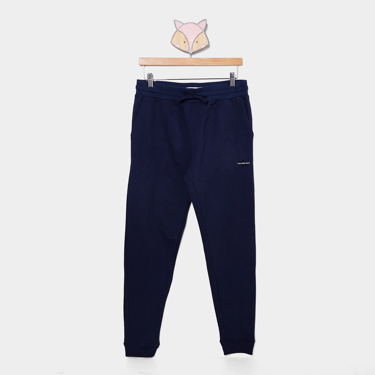 Calça Moletom Infantil Calvin Klein Logo Reissue Menino