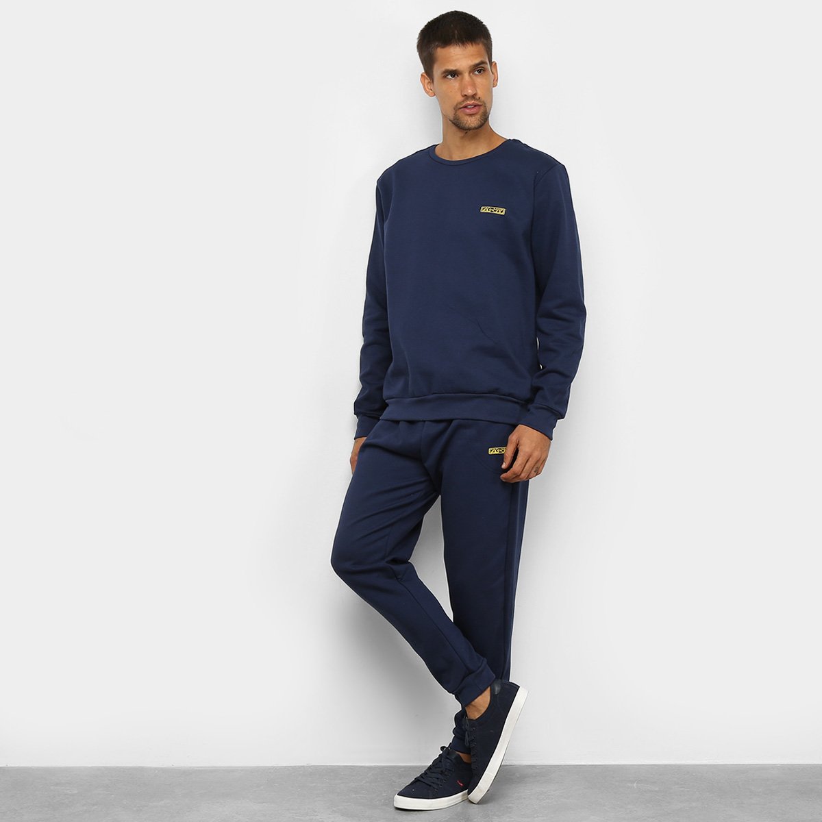 Agasalho Moletom Pacman Blusa e Calça Logo Masculino
