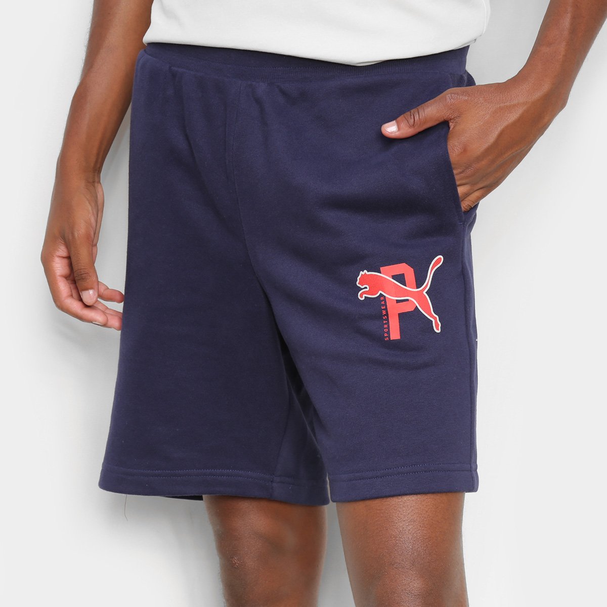 Bermuda Puma Athletics 8 Tr Masculina