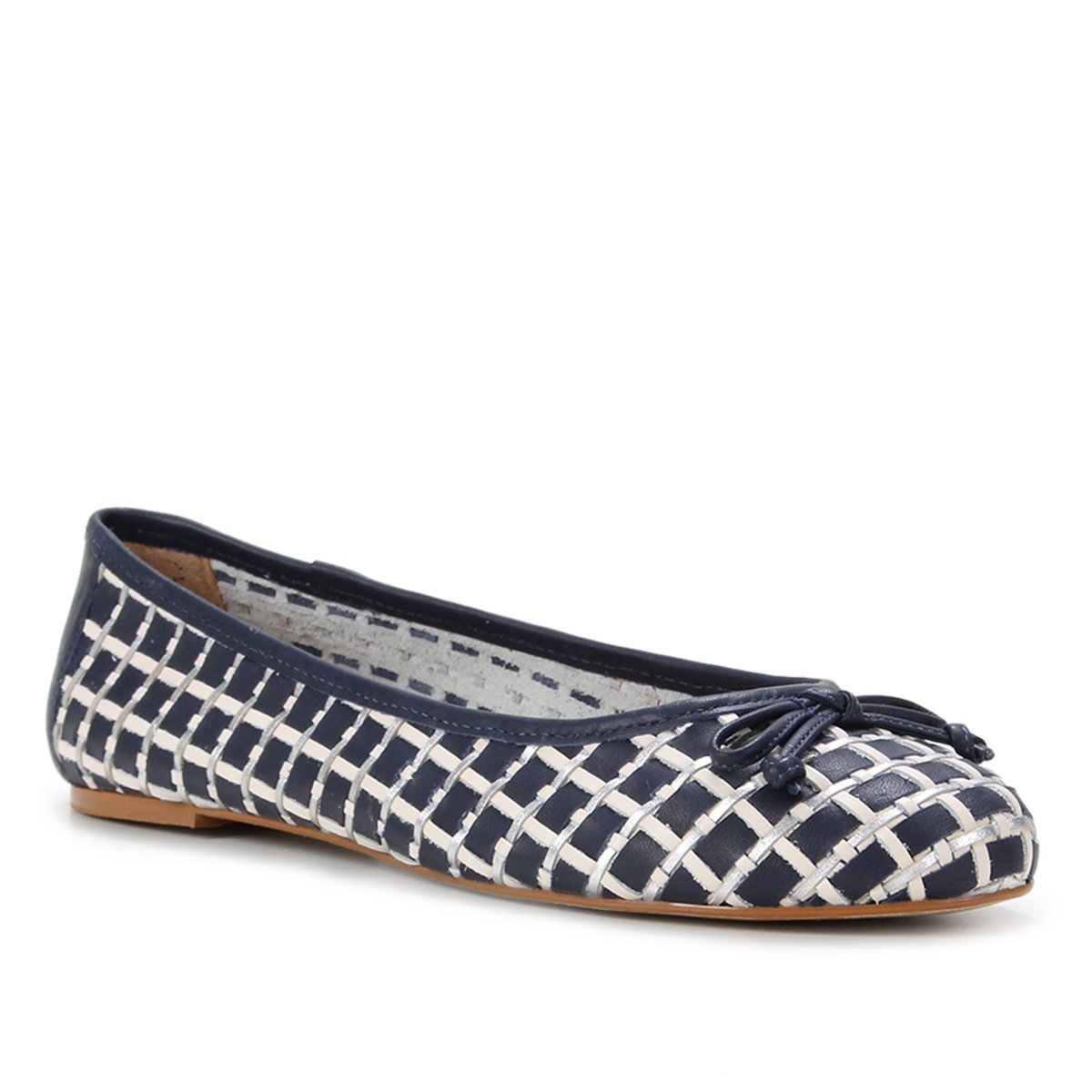 Sapatilha Couro Shoestock Bico Redondo Tressê Feminina