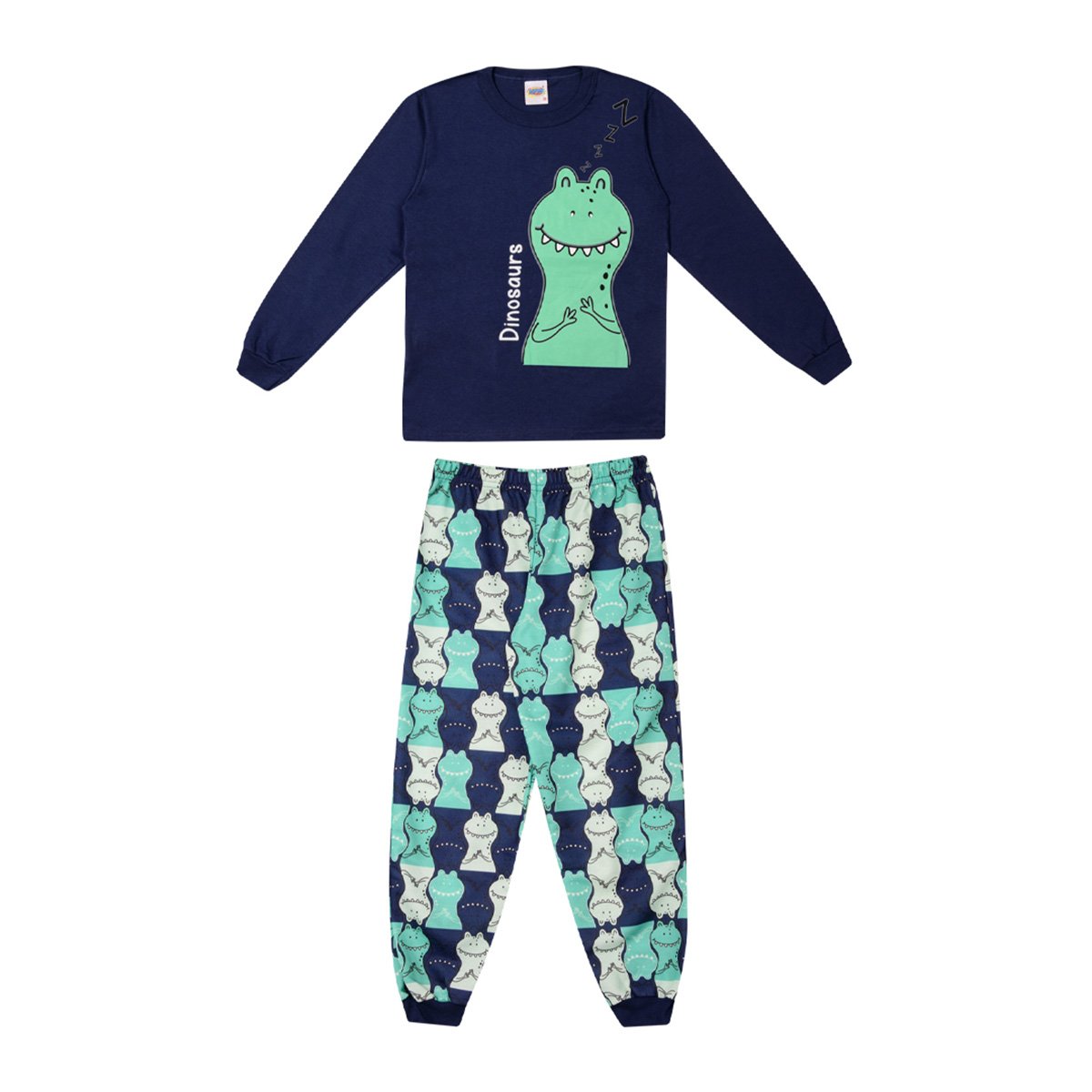 Pijama Longo Infantil Duzizo Estampado Brilha No Escuro