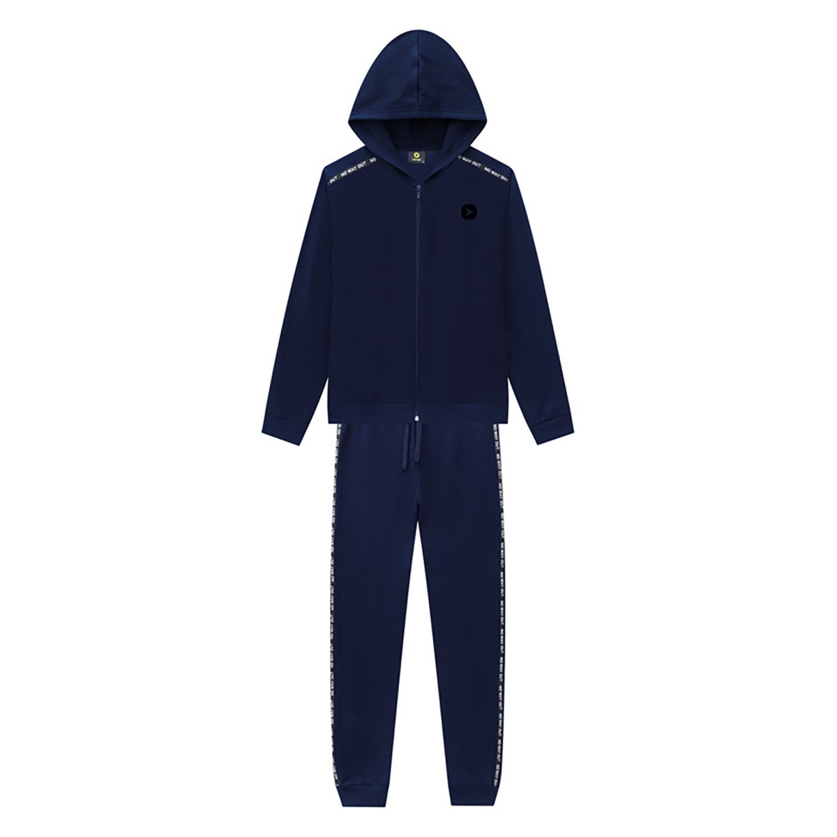 Conjunto Moletom Juvenil Lemon Peluciado Com Capuz Masculino
