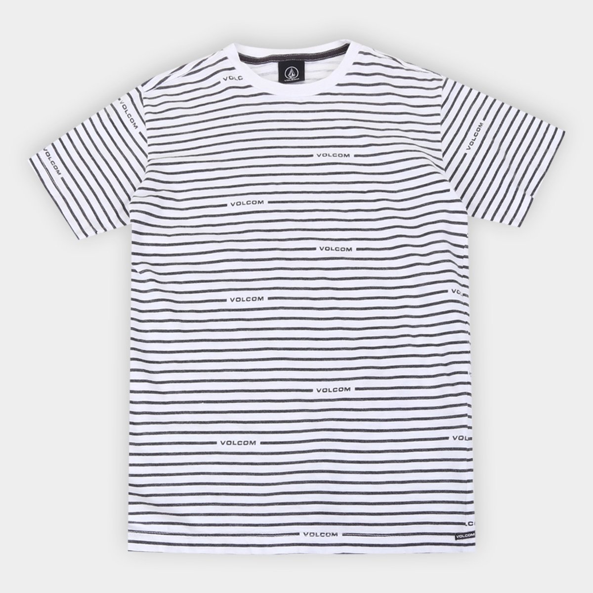 Camiseta Juvenil Volcom Esp Knot Is Stripe Masculina
