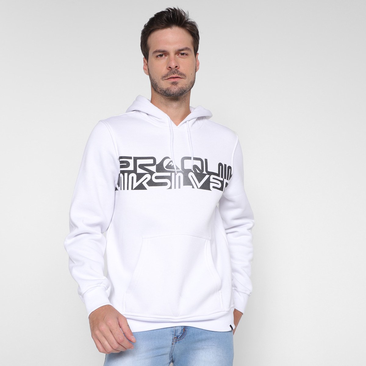 Moletom Quiksilver Fech Word Block Masculino