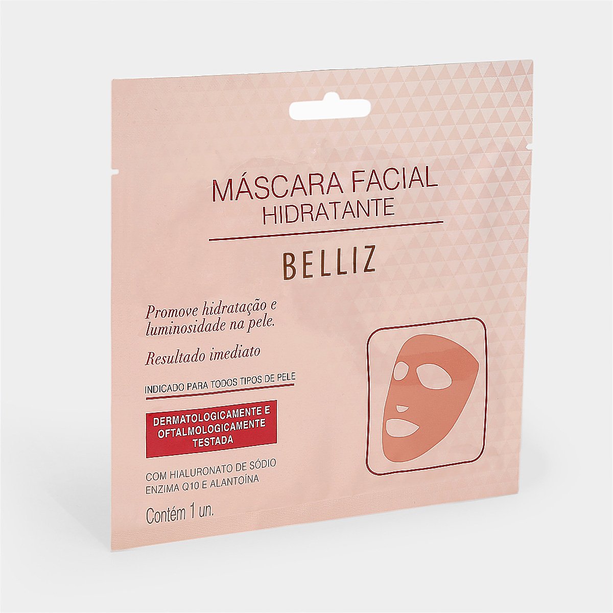Máscara Facial Hidratante Belliz 1 unidade