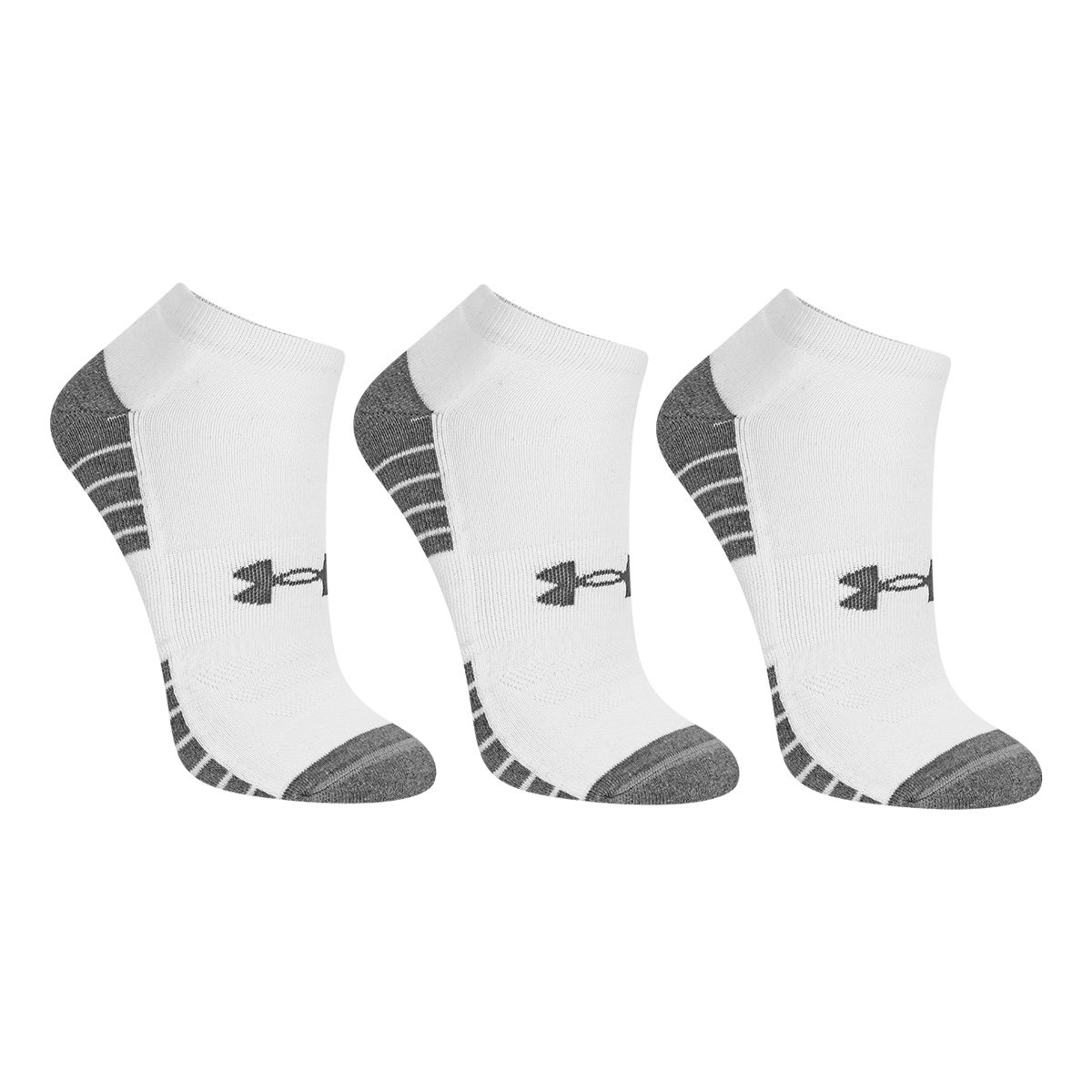 Kit Meia Under Armour Cano Curto HeatGear Tech c/ 3 Pares