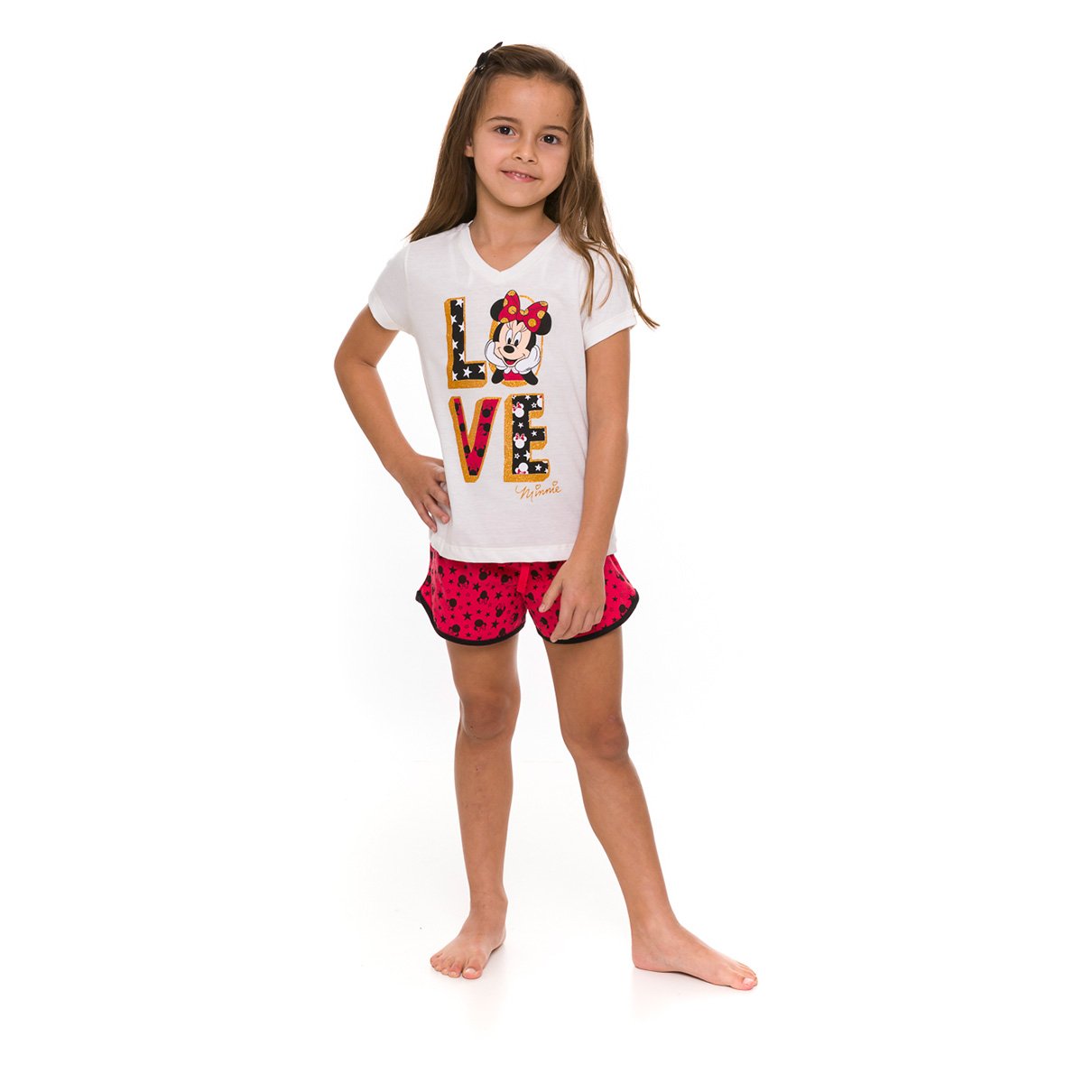 Pijama Infantil Evanilda Disney Minnie Feminino
