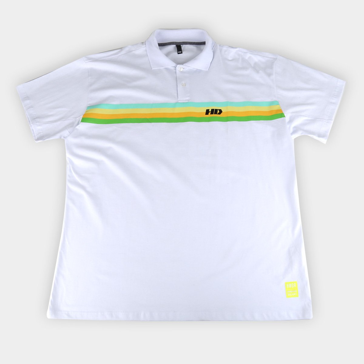 Camisa Polo HD Plus Size Listrada Masculina