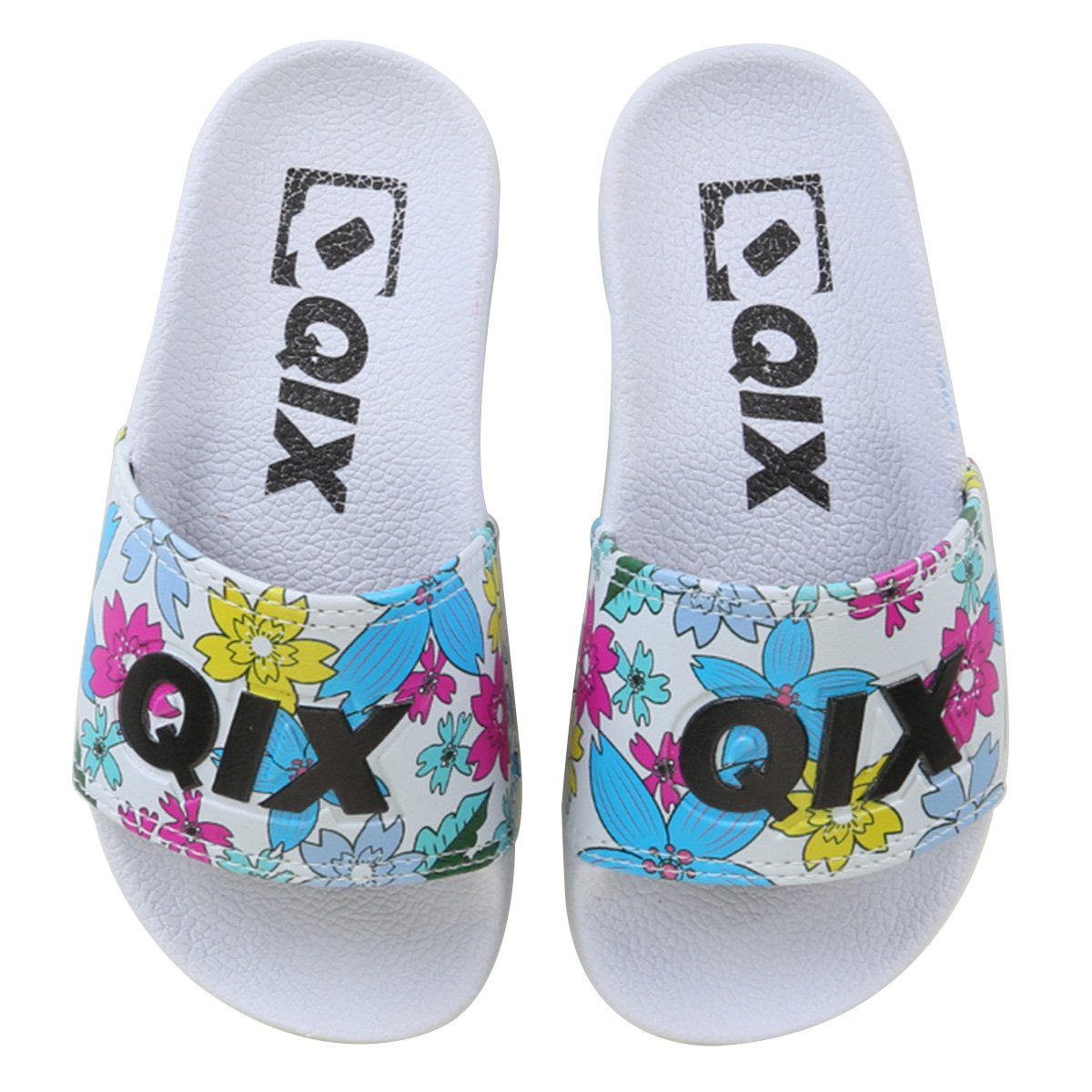 Chinelo Infantil Qix Slide Floral Feminino