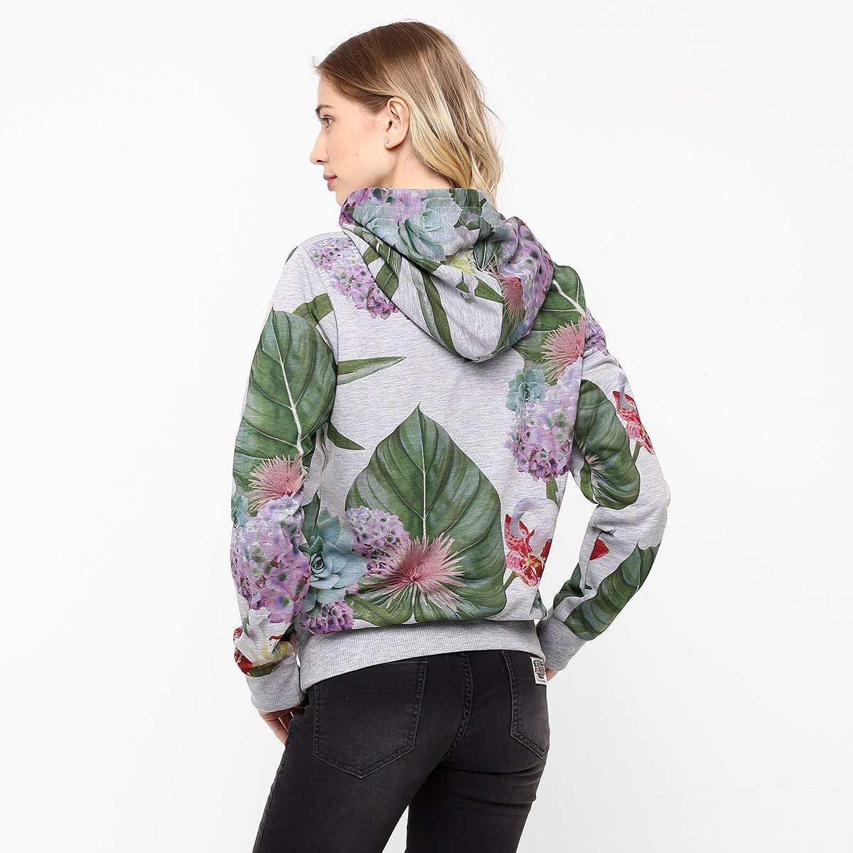 adidas floral moletom com capuz womens
