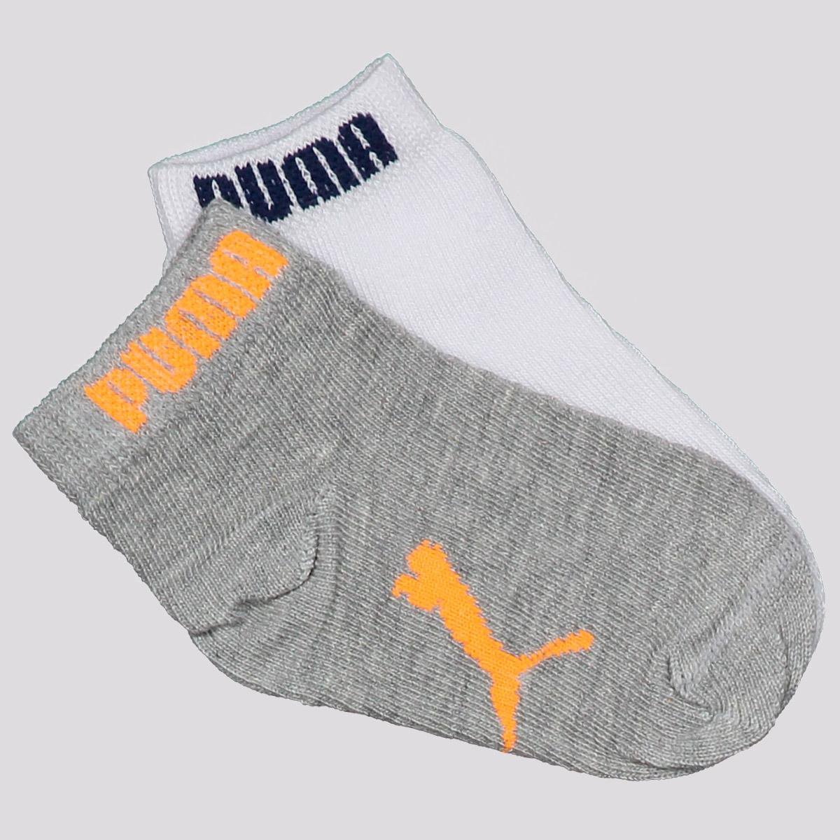 Kit Meia Infantil Puma Baby Sapatilha 2 Pares