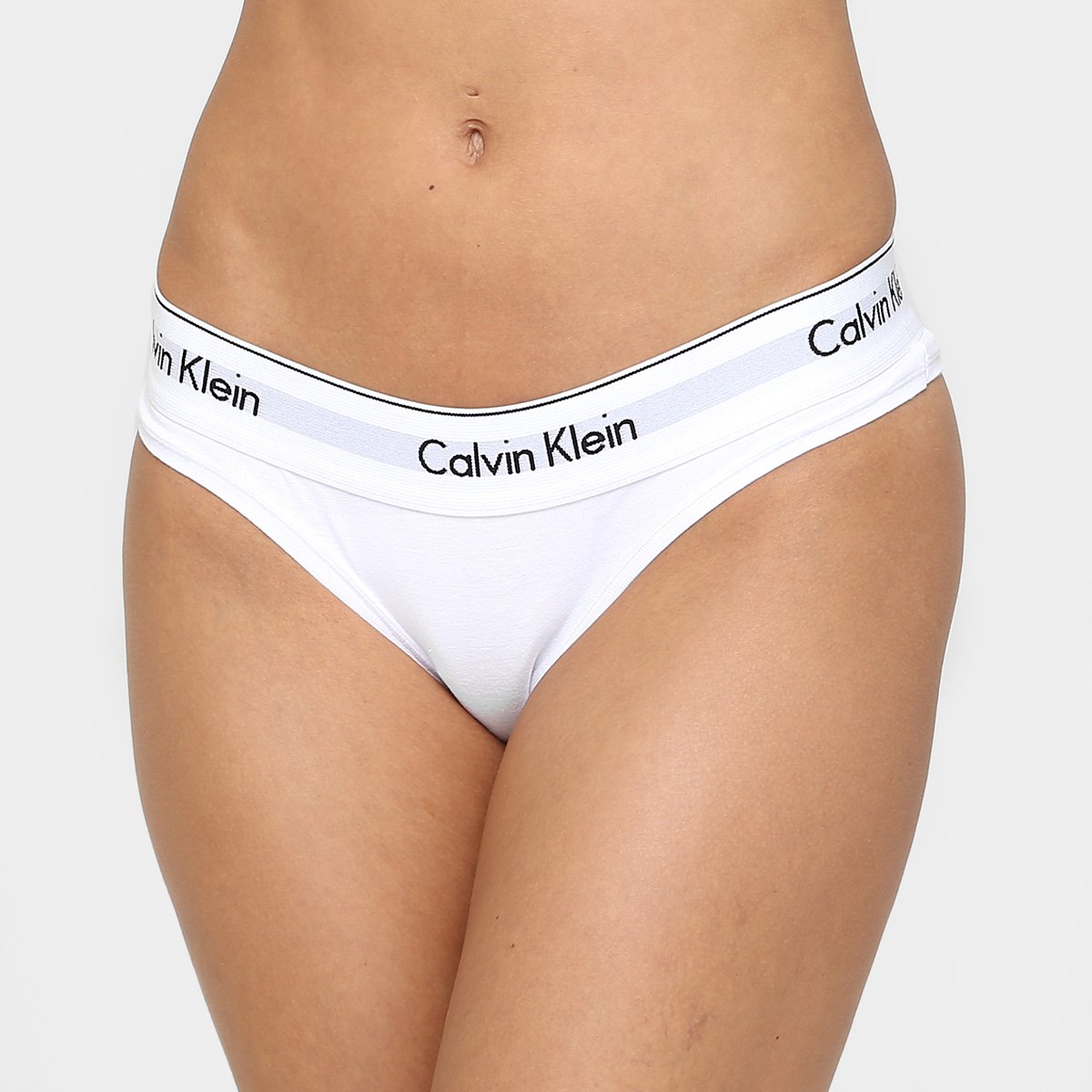Calcinha Tanga Calvin Klein Elástico Estampado