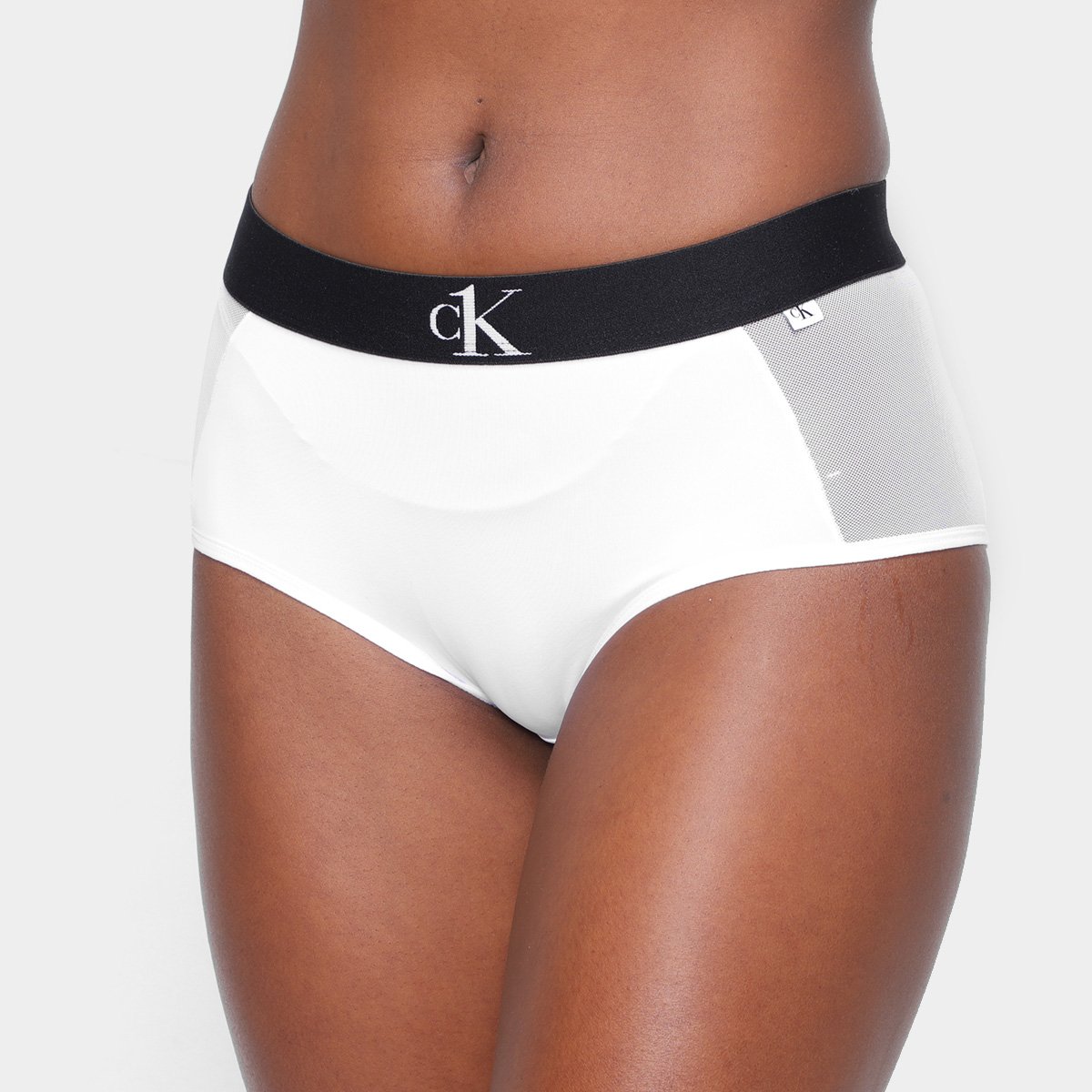 Calcinha Calvin Klein Hot Pant Tule Microfibra