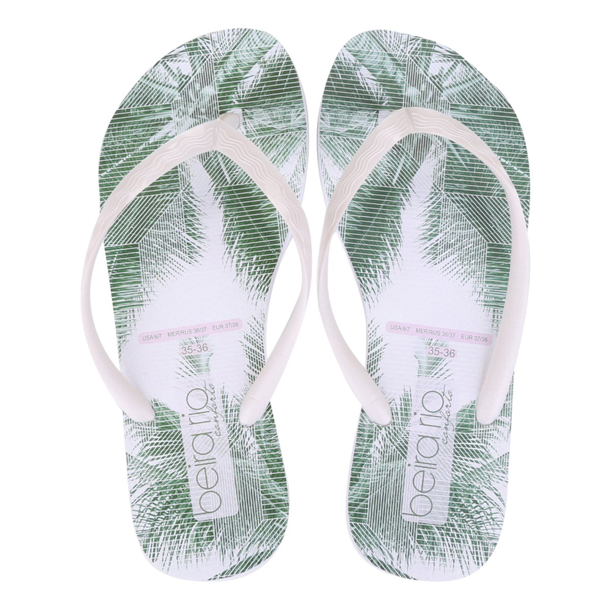 Chinelo Beira Rio Básico Perolizado Feminino