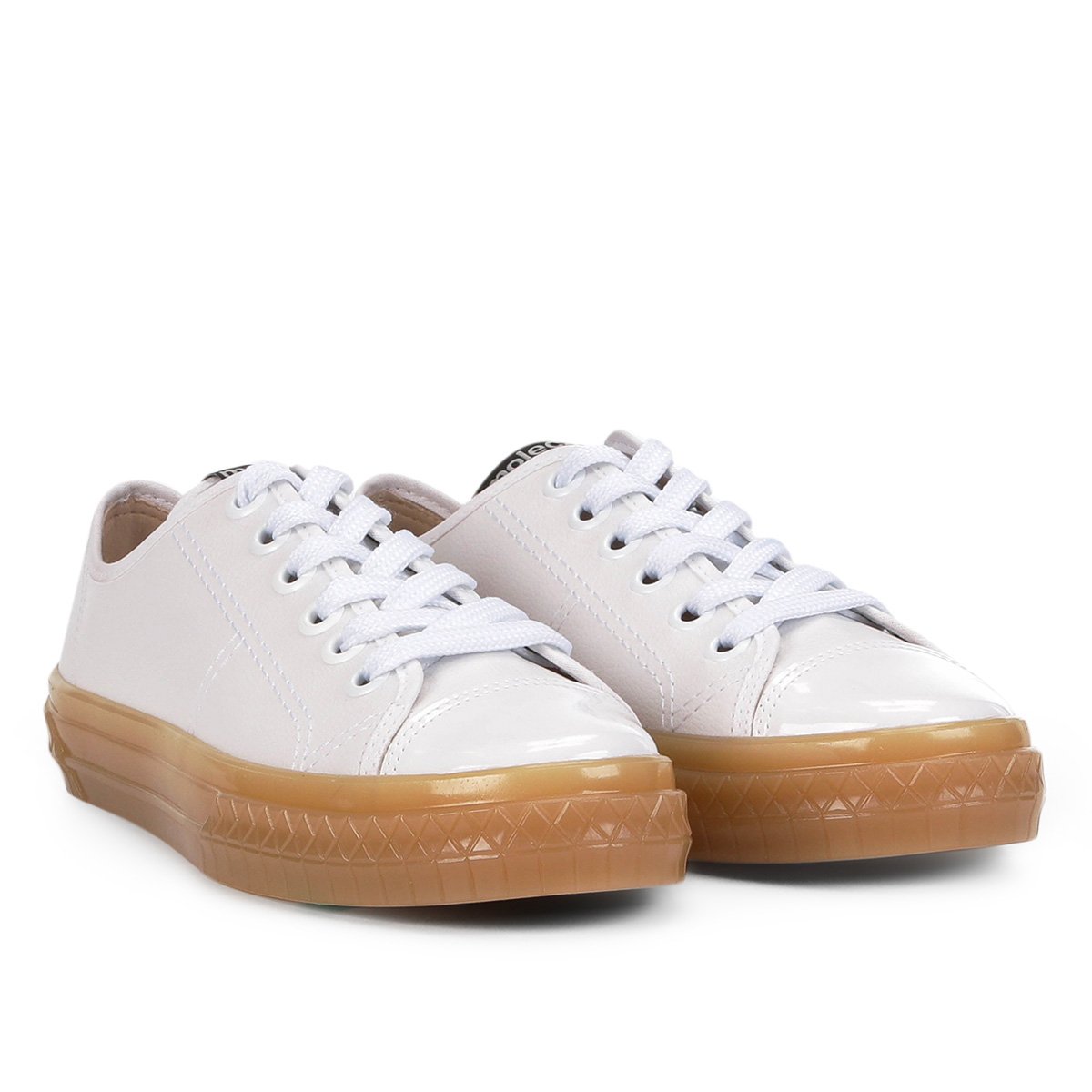 Tênis Moleca Biqueira Verniz Feminino