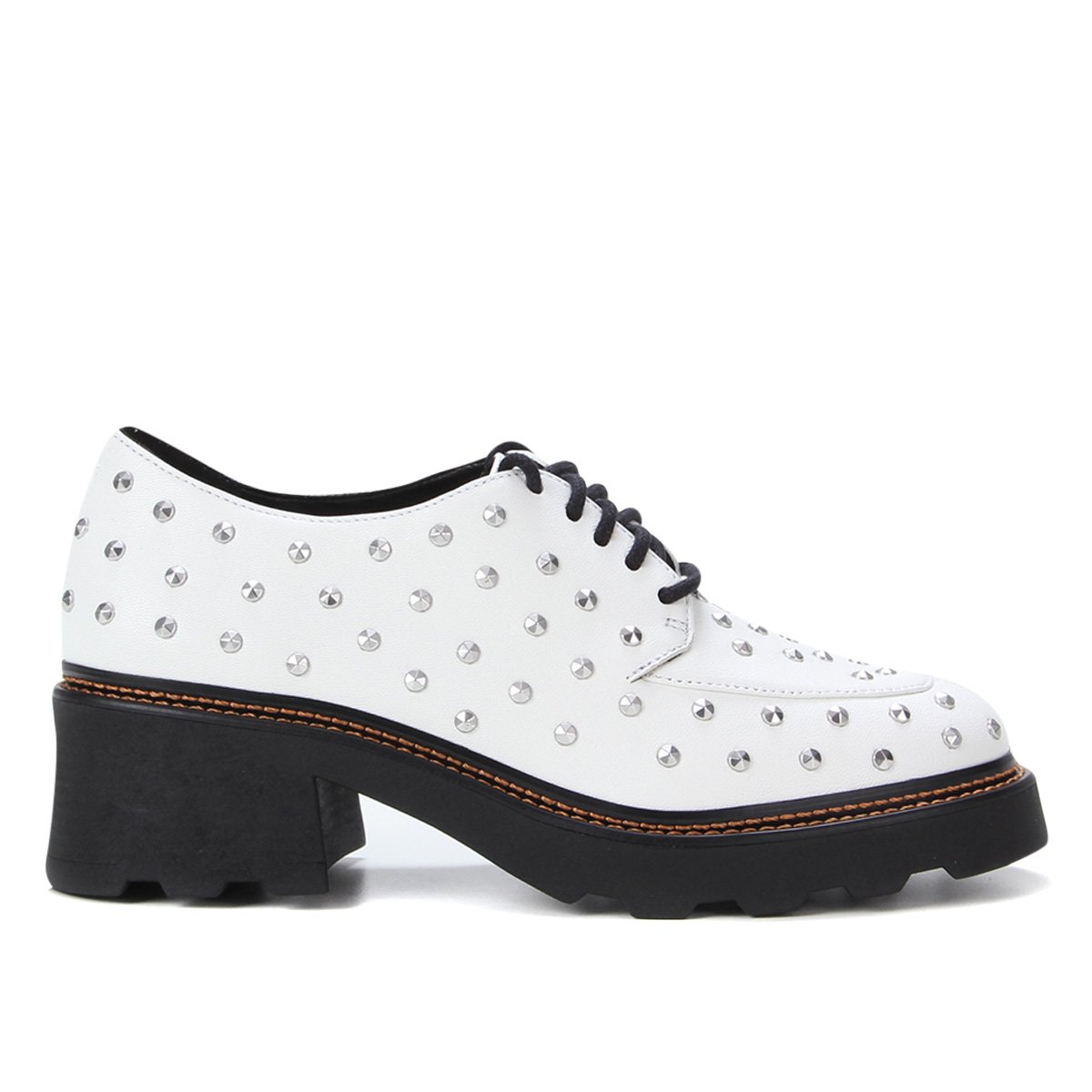 Oxford Couro Carrano Spikes Feminino