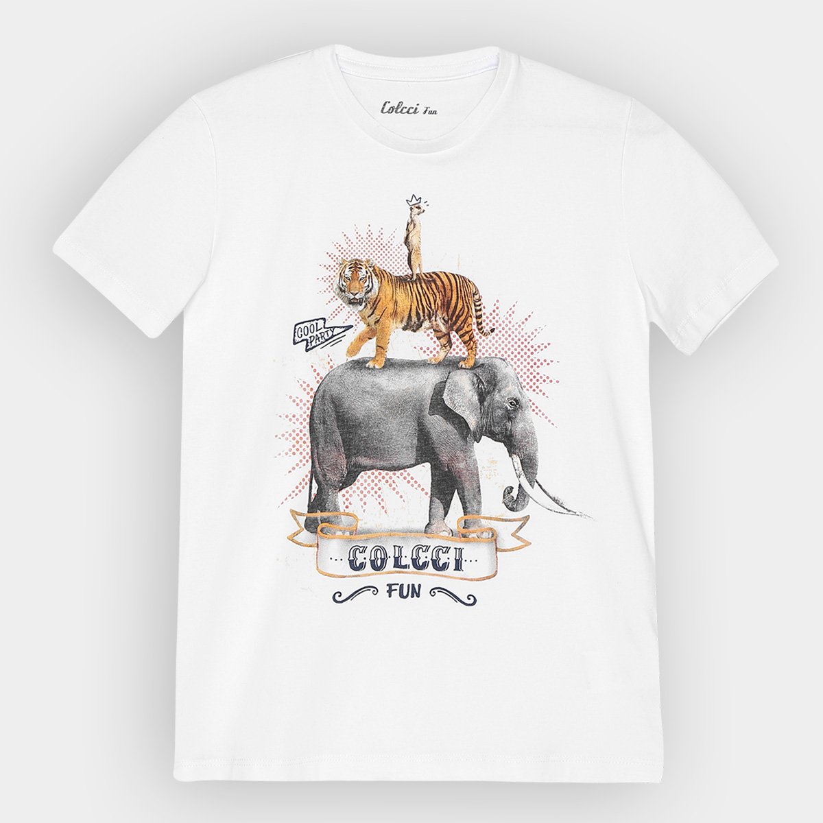 Camiseta Colcci Fun Estampa Animais Infantil