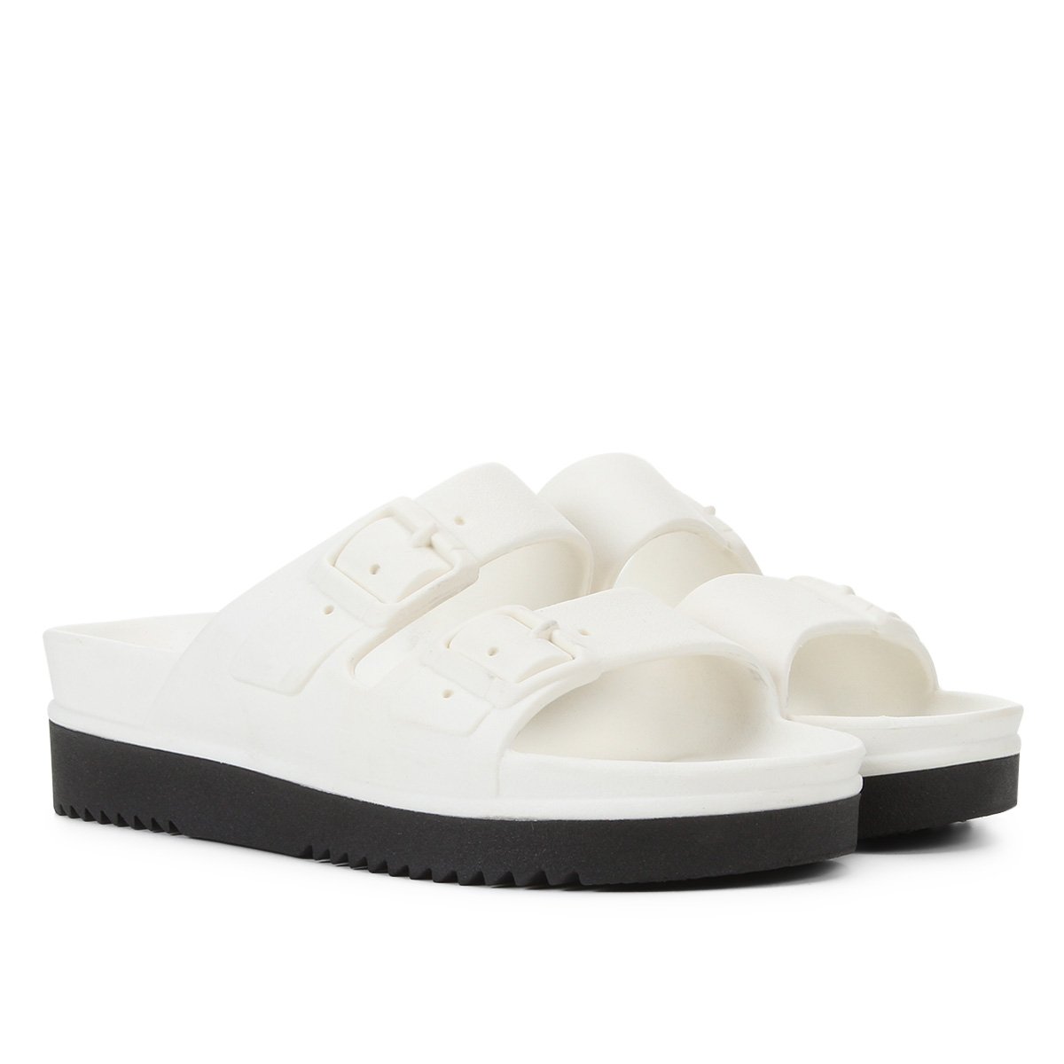 Chinelo Santa Lolla Slide Fivela Bicolor