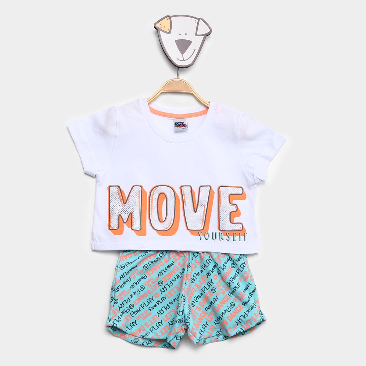Conjunto Infantil Kiko &&nbsp;Kika Move Feminino