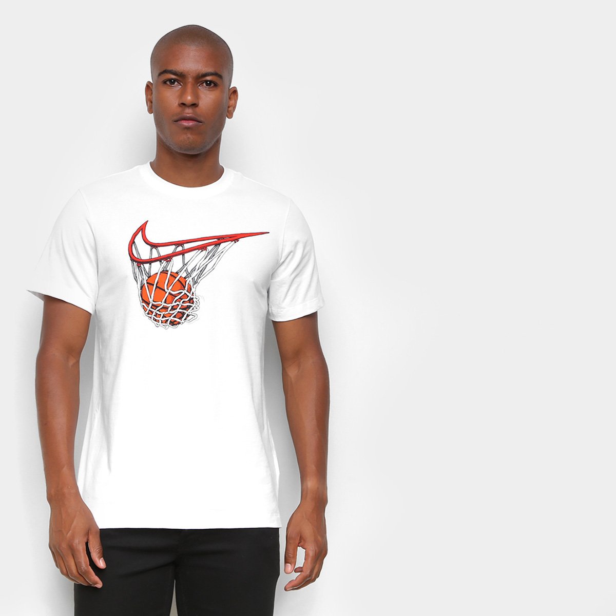 Camiseta Nike Dry Swish Swoo Cesta Logo Masculina